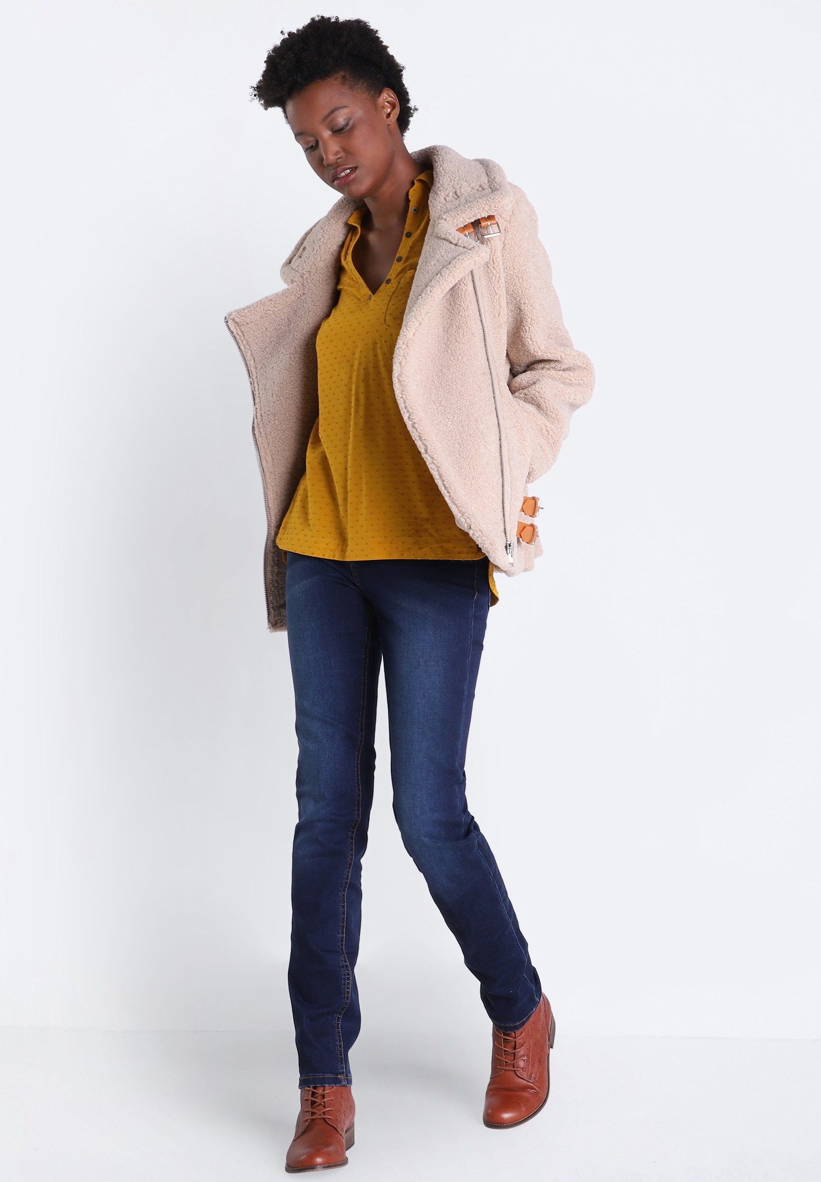 Jean Femme Bonobo Slim Stretch Brillant - Taille 34/36 - Bleu - Occasion Très Bon état - Souple Et Extensible