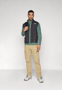 The North Face GLACIER 1/4 ZIP - Felpa in pile - duck green