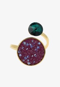 Geselecteerd, purple and gold coloured and green
