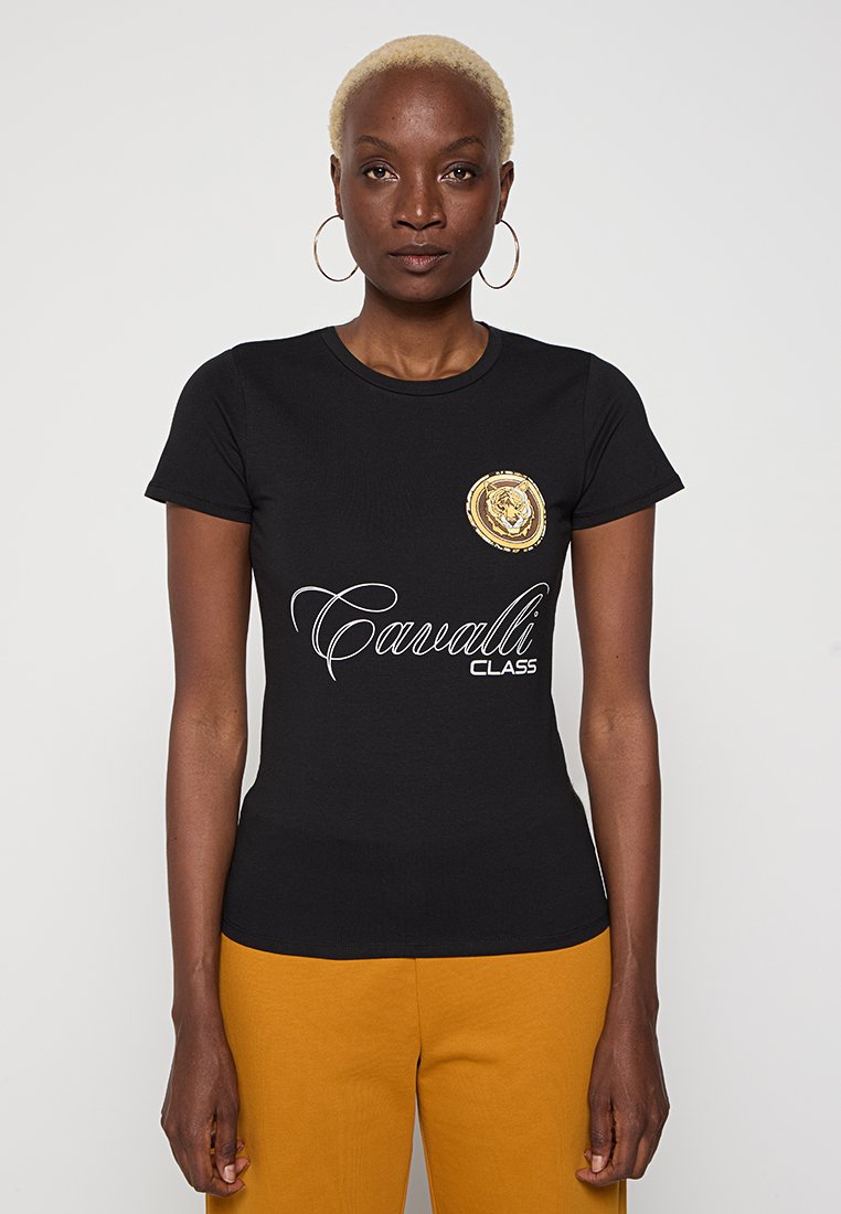 Cavalli Class T-shirt print zwart Cavalli Class T-shirt print zwart
