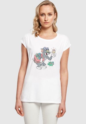 ABSOLUTE CULT TOM AND JERRY - EGG HUNT - T-shirts med print - white