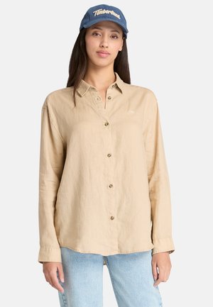 SHORT SLEEVE SHIRT VINTAGE - Button-down blouse - safari