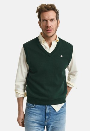 Strickpullover - tartan green