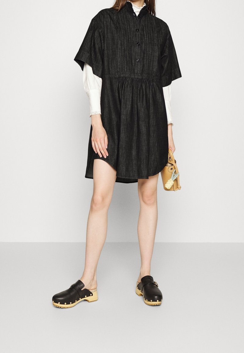 see by chloe denim dress Chloé - black Blue denim Size:8-9 YEARS type-dresser Little Girls Casual Dresses