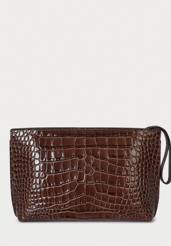 TOP ZIP POUCH LARGE - Wash bag - dark hickory4