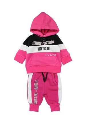 Lee Cooper, ENSEMBLE JOGGING IMPRIMÉ LOGO  - Tuta - fushia