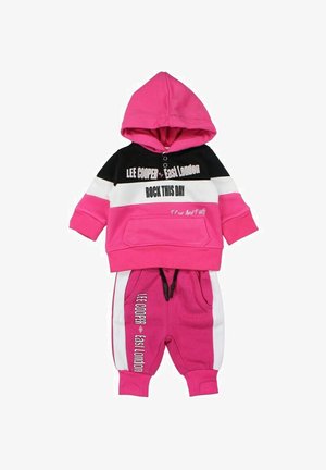 Lee Cooper, ENSEMBLE JOGGING IMPRIMÉ LOGO - Tuta - fushia