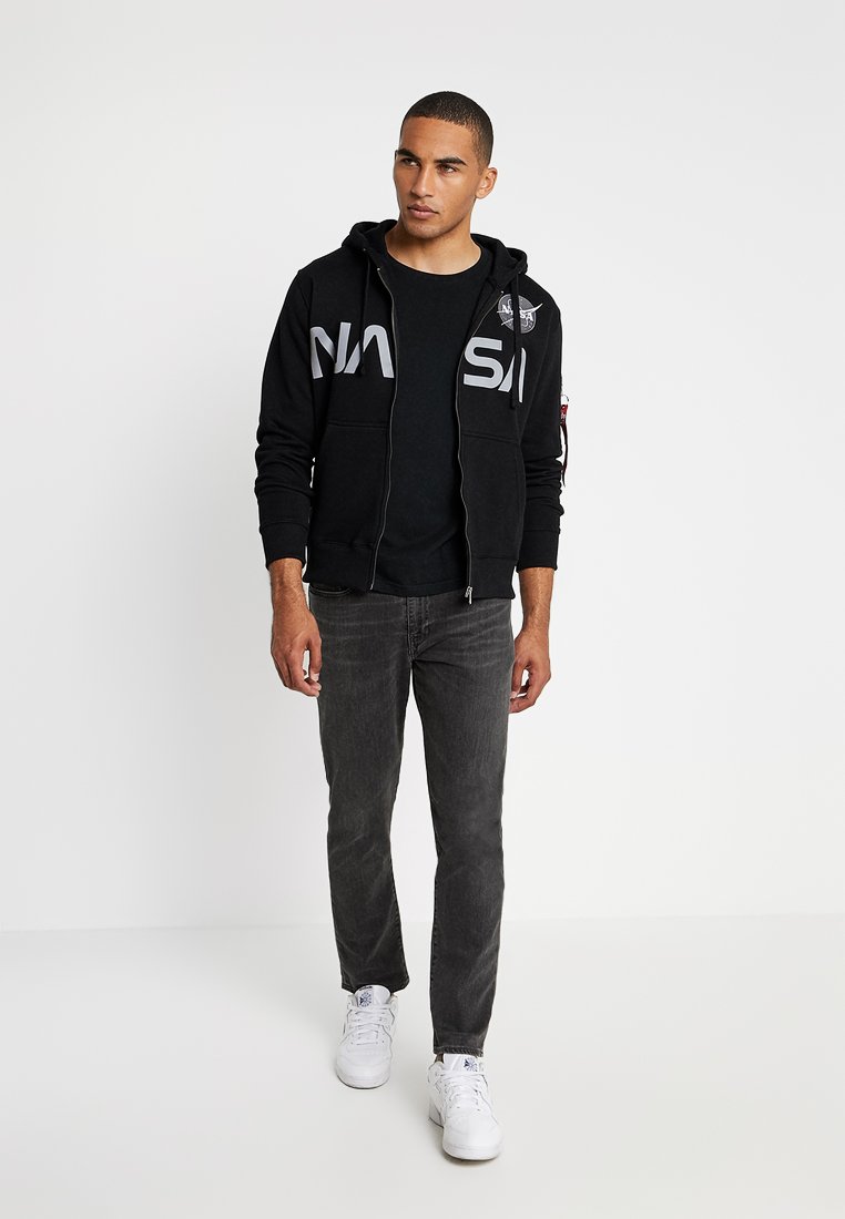 alpha industries nasa zip hoodie