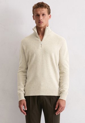 Strickpullover - gray silk