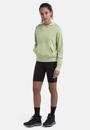 MERINO CRUSH II HOODIE - Luvtröja - LIGHT GREEN