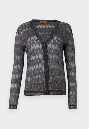 BUTTONED CARDIGAN - Kardigán - blue tones