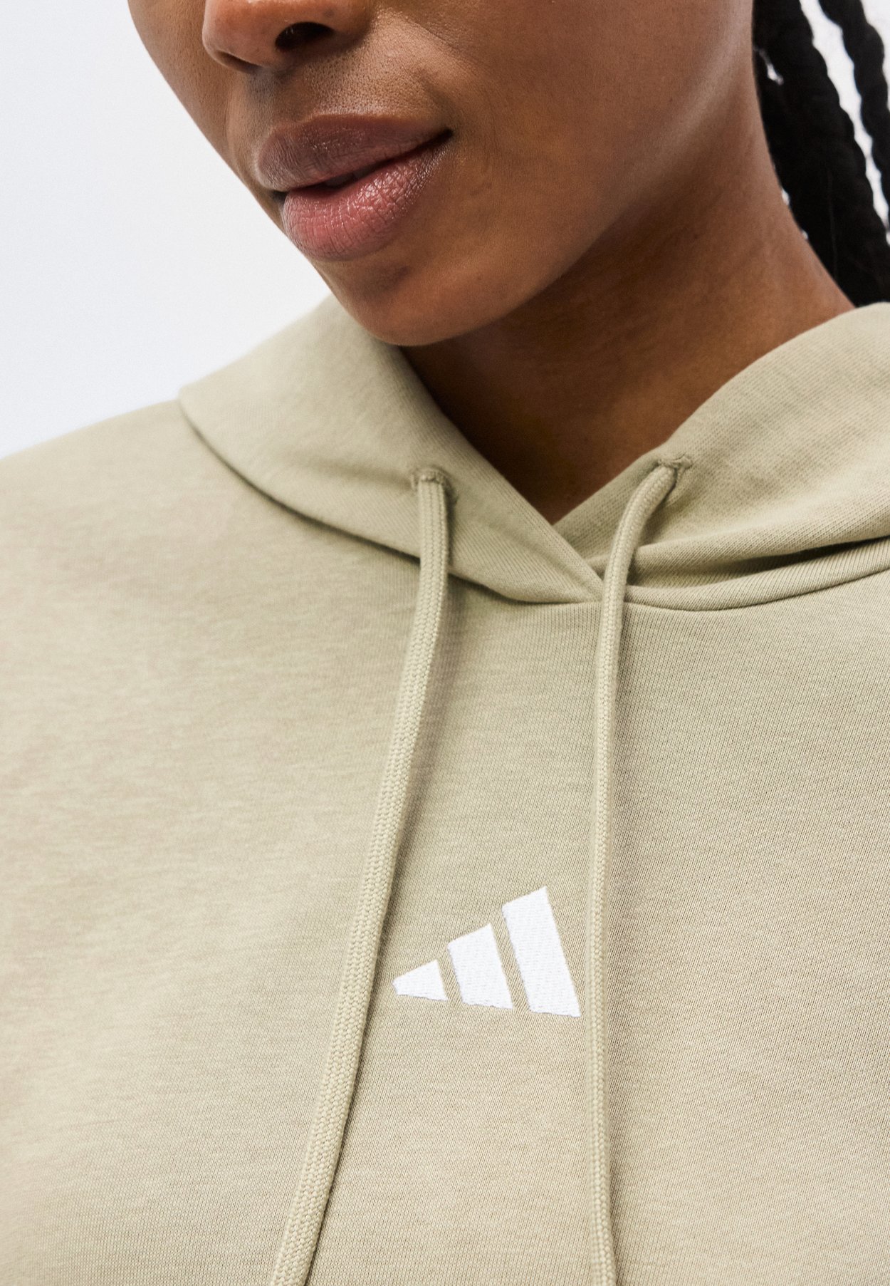 ESSENTIALS 3 STRIPES FRENCH TERRY CROPPED