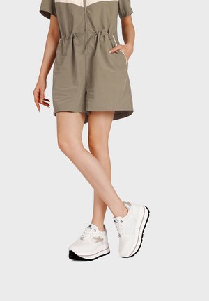 Sneakers basse - bianco oro