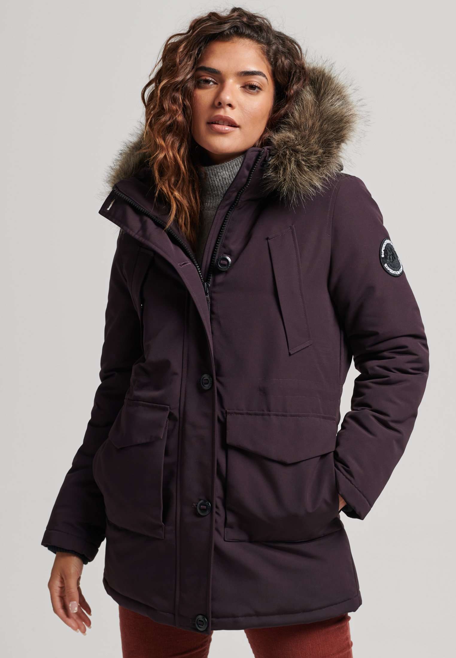 manteau parka superdry