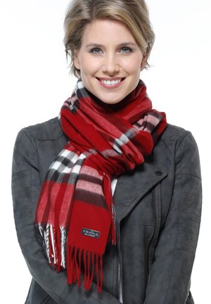 PLAID CASHMINK - MADE IN GERMANY - Sjaal - true red