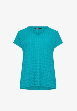 Yours Clothing, BUBBLE TEXTURED T-SHIRT - T-shirts print - turquoise