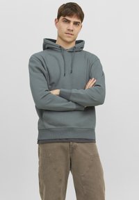 Jack & Jones - JJESTAR BASIC HOOD - Pulover s kapuco - sedona sage Miniaturna slika 1