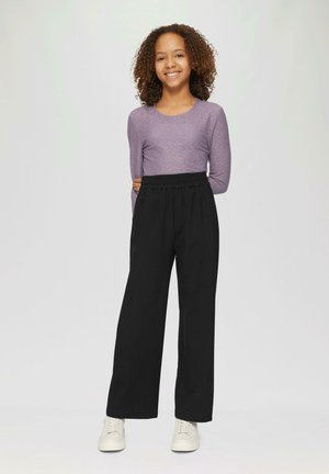 s.Oliver WIDE MIT ELASTIKBUND - Broek - schwarz