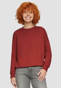 QS LOCKERES ÜBERSCHNITTENER SCHULTER - Sweatshirt - rot