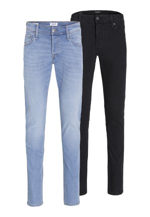 Jack & Jones JJIGLENN JJORIGINAL 2 PACK - Džínsy tapered fit - blue denim/black denim