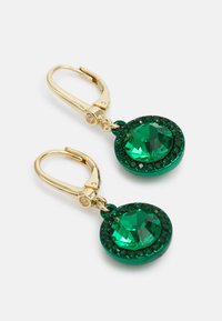 DKNY STONE DROP - Uhani - gold-coloured/green