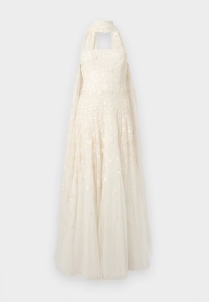 LEA DITSY STRAPLESS CAPE GOWN - Robe de cocktail - swan white/cream