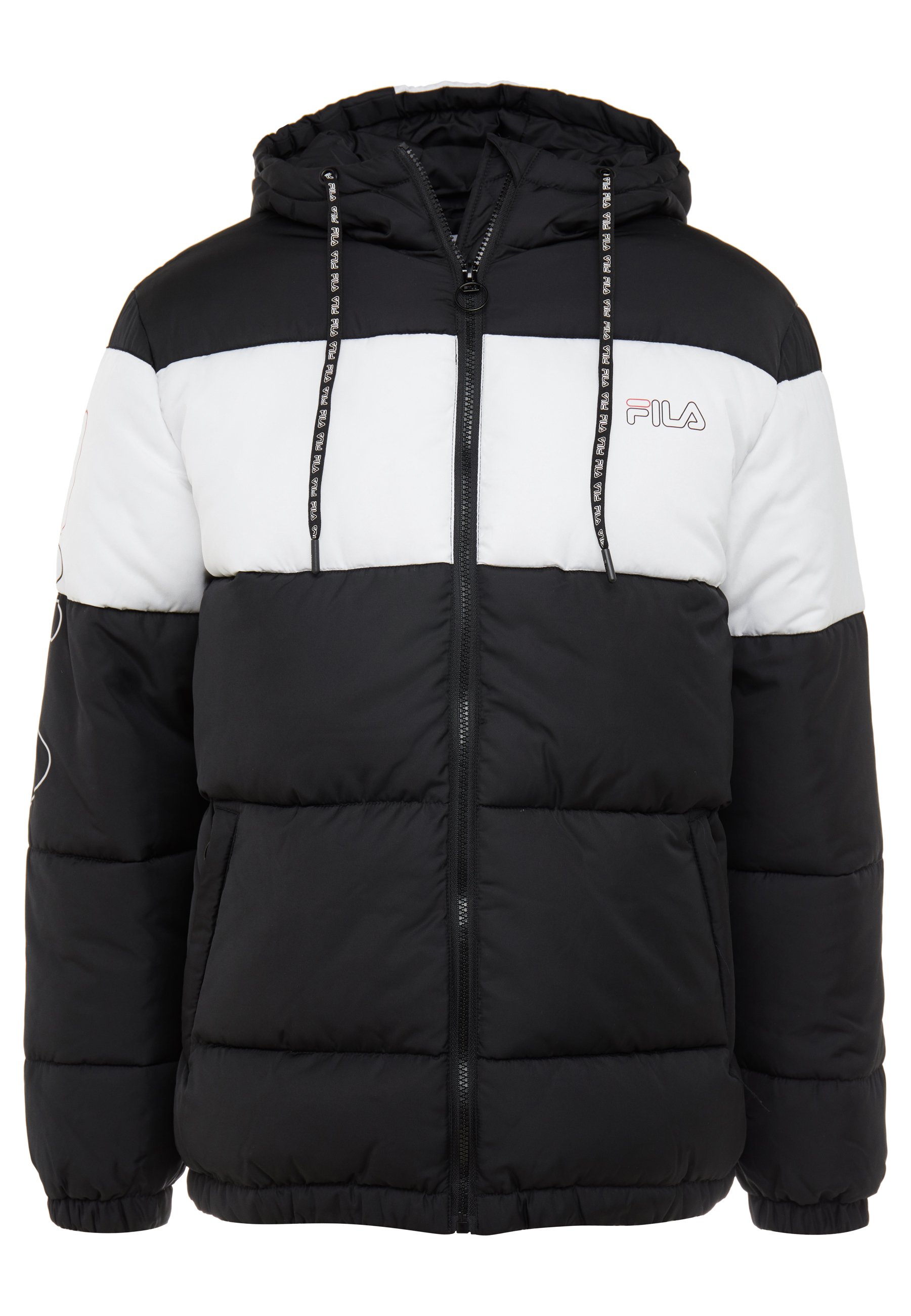 Fila DEWE Vinterjacka blackbright white Zalando.se dewe padded jacket, black bright white, m, fila – fila