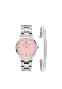 Daniel Wellington - ICONIC LINK BLUSH 28 + BRACELET SMALL - Hodinky - silver-coloured Miniatúrny obrázok 1