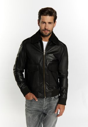 DreiMaster INCUS - Lederjacke - schwarz