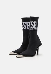 Diesel D-TONA HEEL SOCK - Botas - black