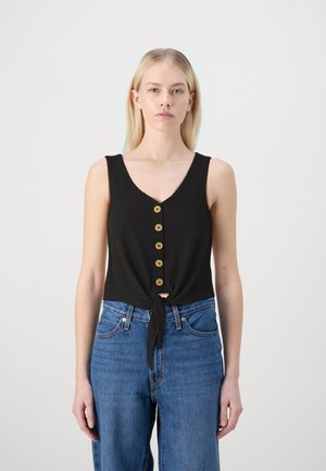 ONLNELLA BUTTON KNOT - Top - black