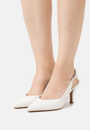 LEATHER - Tacones - white