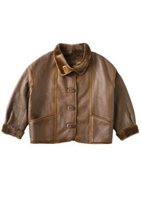 REVERSIBLE SHEARLING - Nahkatakki - brown