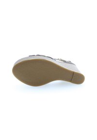 U.S. Polo Assn. Sandály na vysokém podpatku - taupe/gold