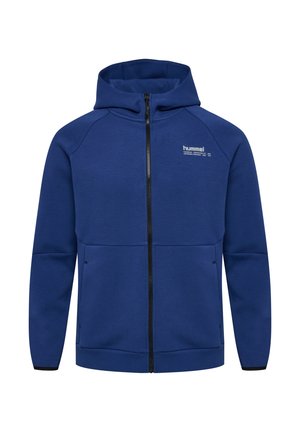 Hummel, HMLTECH FLEECE REGULAR ZIP HOODIE UNISEX - Felpa con zip - estate blue
