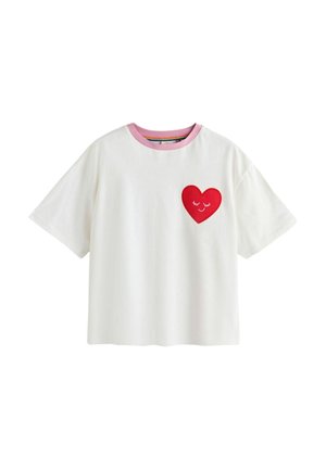 Little Bird, REGULAR FIT - BOXY T-SHIRT - T-shirt print - white