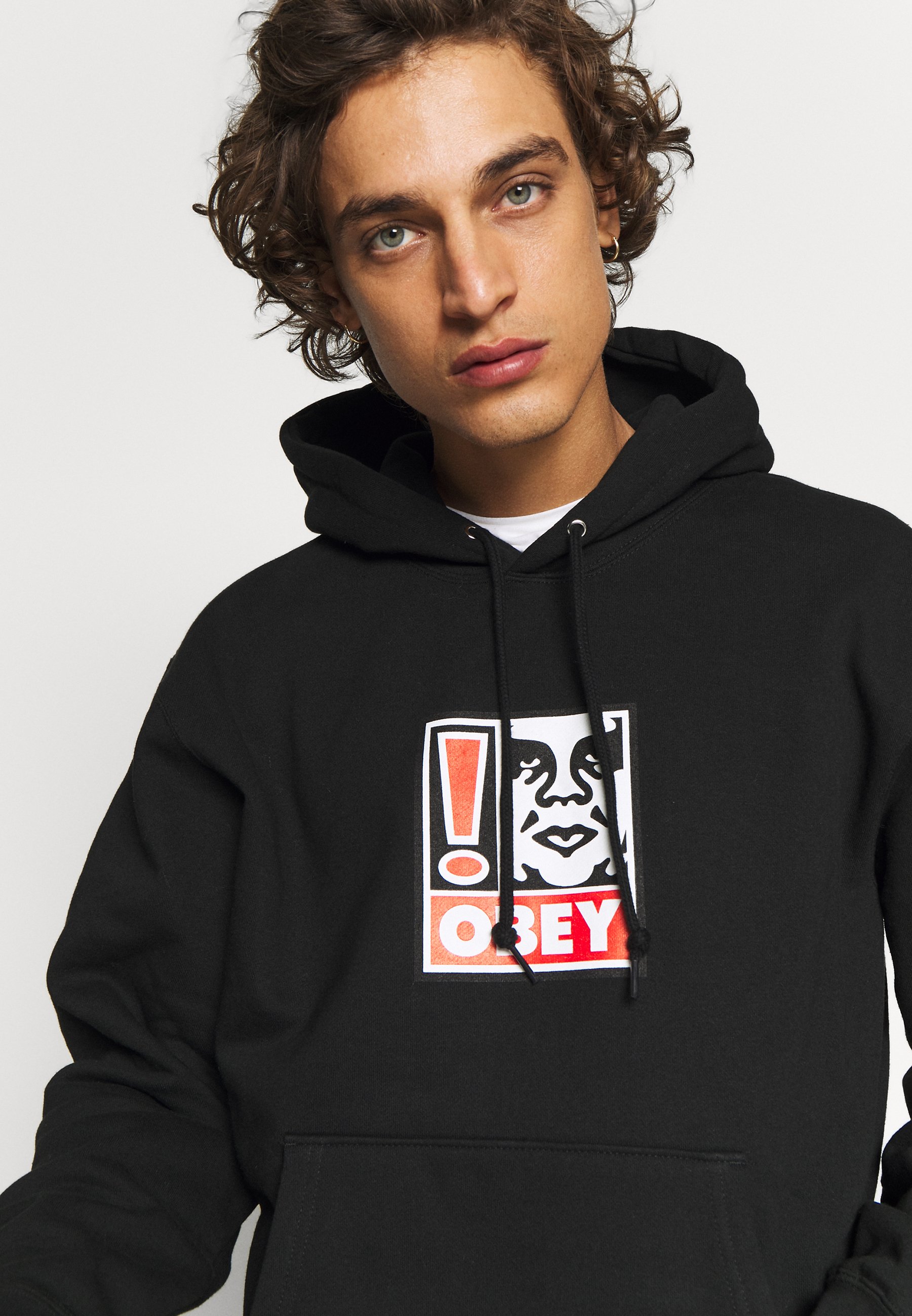 Obey Clothing OBEY EXCLAMATION POINT Hoodie black Obey Clothing OBEY EXCLAMATION POINT Hoodie black