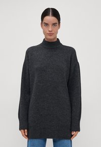 Vero Moda Tall VMIRIS HIGHNECK - Maglione - dark grey melange