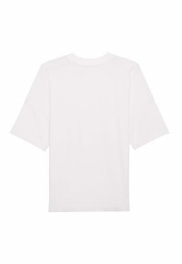 Witte T-shirt met korte mouwen, ronde hals en een losse pasvorm. Bevat een gladde, effen stof zonder zichtbare logo's of versieringen.