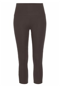 Bruna, högmidjade leggings med en mjuk textur och 3/4-längd, med ett brett midjeband för komfort.