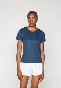 Nike Performance FAST TOP - Camiseta deportiva - armory navy/reflective silver