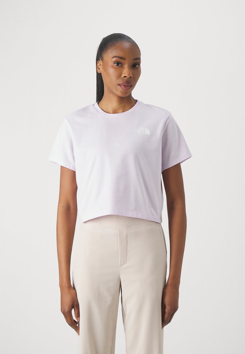 The North Face - CROPPED SIMPLE DOME TEE - Nyomott mintás póló - icy lilac, Nagyítás