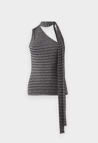 IZA ONE SHOULDER  - Toppi - black/grey melange
