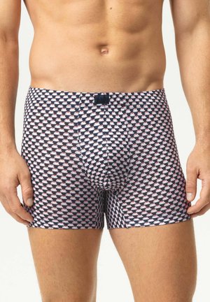 mey, MEY TRUNK SHORTY SERIE ESPRESSO LOVERS MIT PRINT - Boxershort - marine