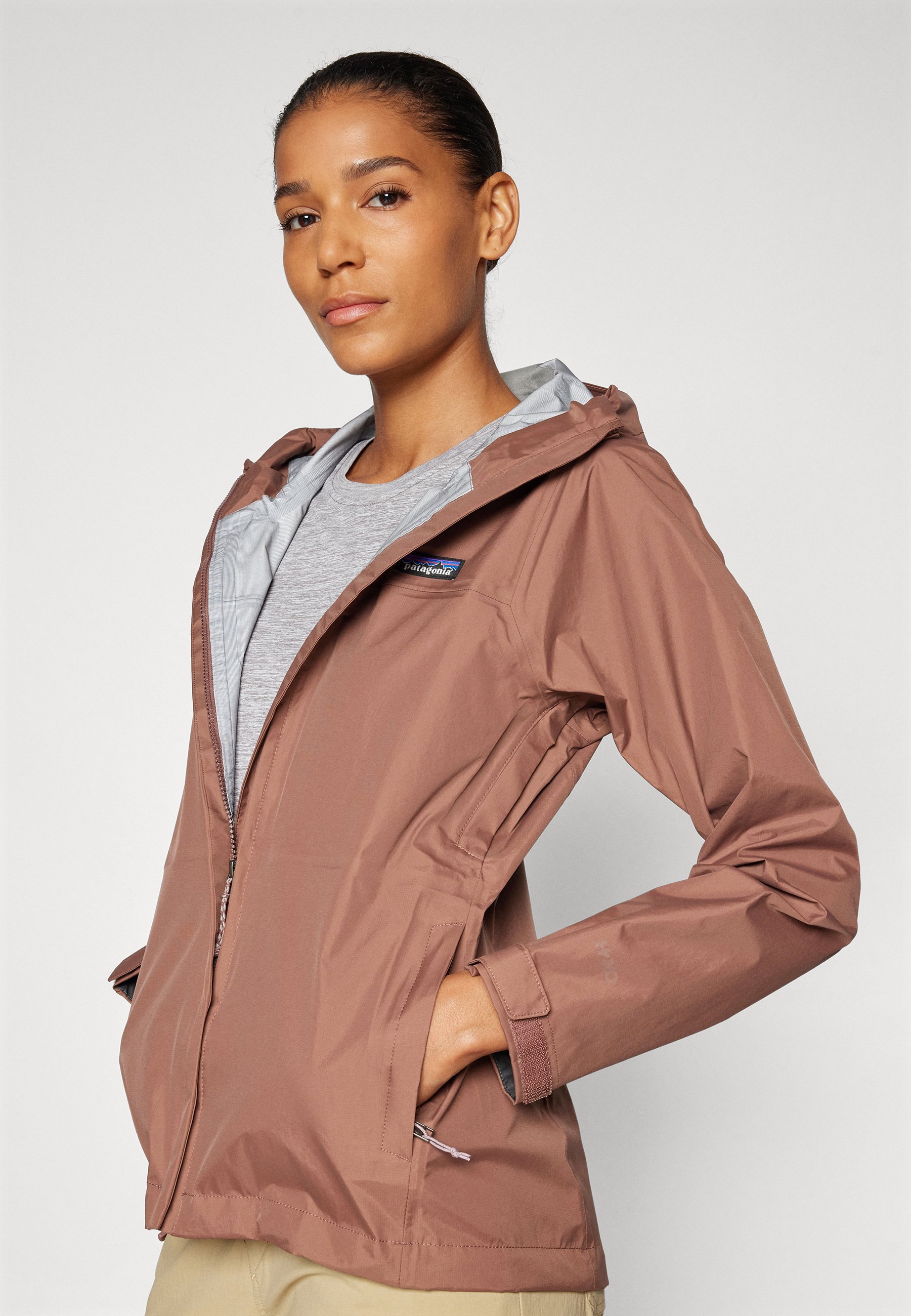 Patagonia TORRENTSHELL RAIN - Hardshell jacket - mauve/mauve - Zalando