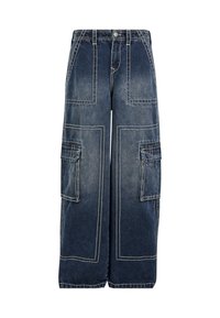 BIG - Džínsy voľného strihu - dark washed blue