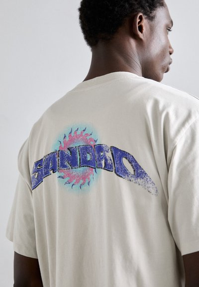 sandro SURF SUN TEE - Print T-shirt - vintage white