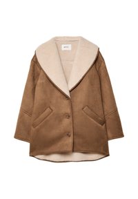 Wintermantel - mottled dark brown