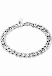 Bracciale in argento con maglie uniformi, superficie lucida e chiusura sicura. Riconosciuto per il suo design classico e la finitura brillante.