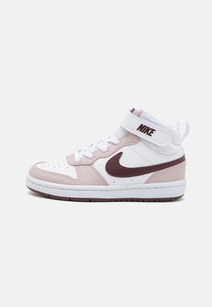 COURT BOROUGH MID UNISEX - Sneakers alte - white/burgundy crush/platinum violet